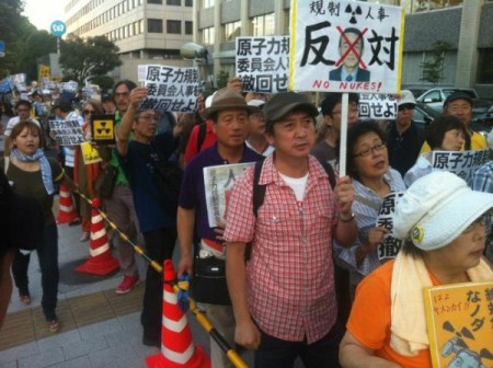 [Ajisai] Protest started "Against Tanaka, the new chairman of nuclear regulatory commission" 5