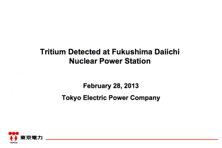 Tepco started propaganda to downplay the risk of Tritium before discharging contaminated water to the sea