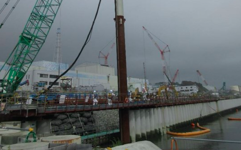 Sr-90 density rose up 155 percent of the previous highest reading in the seaside of Reactor 2