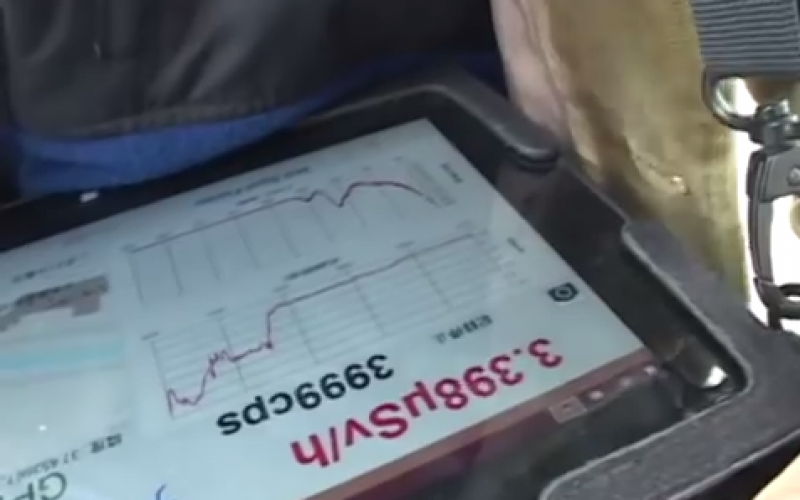 95,000 Bq/Kg of Cs-134 / 137 still measured in the school route of Kohriyama even after decontamination – Video