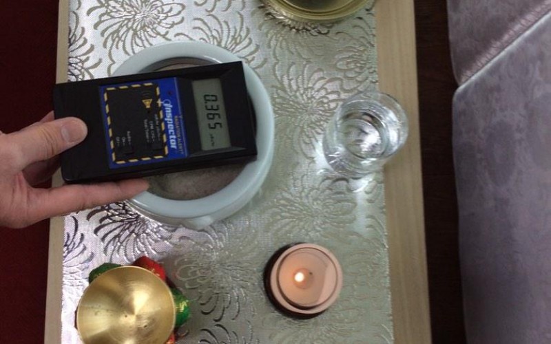 Radiation level was over 3 times much as background on incense sticks for funesral