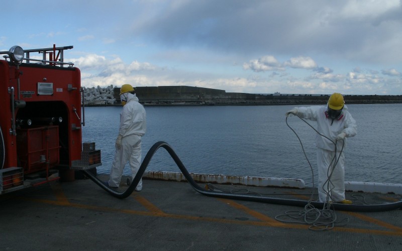 Cs-134/137 detected from all of the marine soil samples along Eastern Japan coastal area